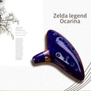 Ocarina cerámica leyenda de 12 agujeros cerámica Alto C Ocarina flauta azul inspirado tiempo instrumento Musical para accesorios para principiantes