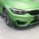 6 stücke Kohlefaser Auto Styling Zubehör Frontstoßstange Lip Fin Splitter Spoiler Canard Aufkleber Fit für BMW F80 M3 Für BMW F82 M4