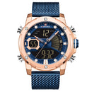 Neue Uhren NAVIFORCE Top-Marke Luxus Gold Quarz Herrenuhr Wasserdicht Big Sport Armbanduhr Edelstahl Datum Reloj Hombre