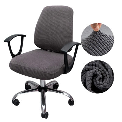 Funda gruesa para silla de ordenador de oficina, funda de asiento dividida de LICRA, funda Universal para sillón antipolvo de oficina