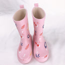 Regenschuhe Kinder Mädchen Niedlichen Cartoon gedruckt Kinder Gummistiefel Kalosze Dla Dzieci Wasserdichte Baby Wasserschuhe