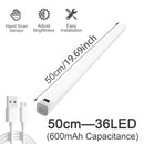LED Under Cabinet Lights Hand Sweep Sensor Lamp 30 40 50cm Motion Sensor Light Wardrobe Closet For Bedroom Kitchen Light Home