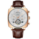 2022AILANG berühmte Markenuhr Montre Automatique Luxe Chronograph Square Large Dial Watch Hollow Wasserdichte Herrenmodeuhren