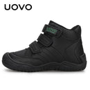 UOVO New Arrival School Shoes Mid-Calf Boys Hiking Fashion Sport Outdoor Children Casual Sneakers Size