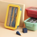 1100ml Eco-friendly Material Lunch Box BPA Free Bento Box Microwave Food Container with Cutlery