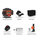 HILDA Laser Level 12 Lines 3D Level Selbstnivellierend 360 horizontales und vertikales Kreuz Super leistungsstarker grüner Laser Level