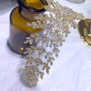 ASNORA Wedding 3A Cubic Zirconia Soft Headband Green Hair Accessories High Quality CZ Bridal Tiara Crown Jewelry For Women