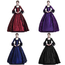 Erwachsene Frau Palace Court Prinzessin Kleid Dünnes elegantes Ballkleid Quadratischer Kragen Spitze Halloween Kostüme Renaissance Mittelalterliches Kleid