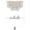 Bohemian Ausatmen Einatmen Mandala Achtsamkeit Zen Wand Kunstdruck Poster Bild Leinwand Malerei Yoga Zimmer Wohnzimmer Wohnkultur