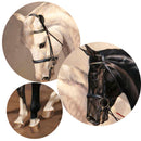 Schwarz-Weiß-Pferd, Wandkunst, Leinwanddrucke, moderne Tier-Leinwandkunst, Gemälde an der Wand, Leinwandbilder, Poster, Wanddekoration