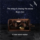 Spieluhr Reines handgefertigtes Holz Reines handgefertigtes Holz The Song Of Chasing The Waves Geschenkbox Verpackung Modernes einfaches Festivalgeschenk