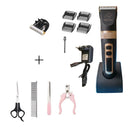 Baorun Haarschneidemaschine Tierhaarschneider Welpenpflege Elektrorasierer Set Katzenzubehör Keramikklinge Kabelloses Ladezubehör