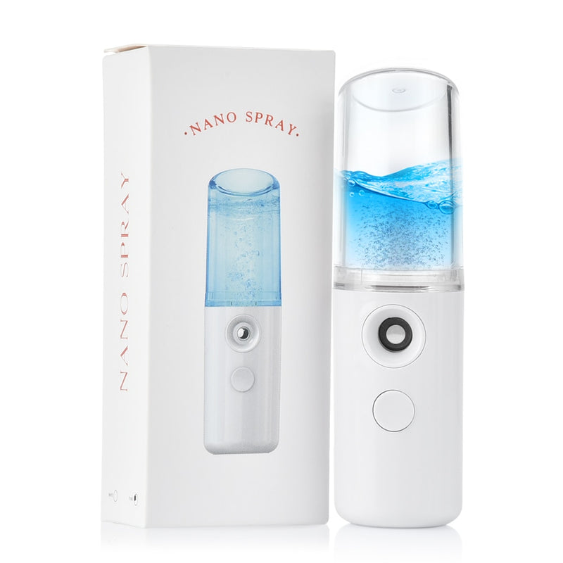 Nano Mist Sprayer Facial Moisturizing Beauty Steamer Instrument USB Charging Portable Facial  Atomization Device Beauty Tool