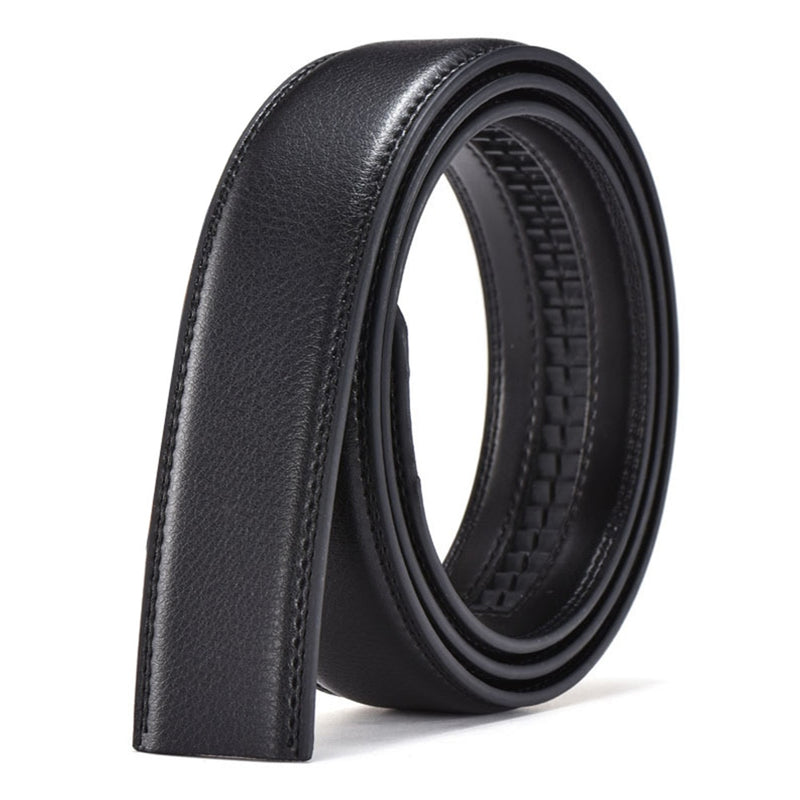 HIDUP Good Quality Real Genuine Leather Automatic Model Belt for Men Blue Colour Strap Only Without Buckle 3.5cm Width LUWJ17