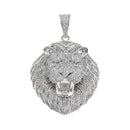 Bling Iced Out Necklace Micro Pave Cubic Zircon Lion Head Pendant for Men Women Gifts Luxury Hip Hop Jewelry