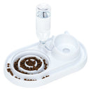 HOOPET Automatischer Futterautomat für Katzen und Hunde, Katzennapf mit erhöhtem Ständer für Haustier und Katze