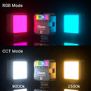 Ulanzi VL49 RGB-Videoleuchten Mini-LED-Kameraleuchte 2000 mAh Wiederaufladbare LED-Panel-Lampe Foto-Video-Beleuchtung für Youtube Tik Tok