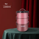 Edelstahl-Lunchbox auslaufsicher, tragbar, isoliert, Schülerschule, mehrschichtiges Geschirr, Bento-Box, Lebensmittelbehälter, Aufbewahrung