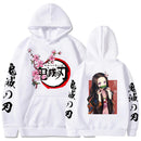 Hot Demon Slayer Kimetsu No Yaiba Hoodie Hip Hop Anime Pullover Tops Lose Lange Ärmel Herbst Mann Tuch