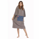 2021 hot sale  hot sale waterproof hoodie poncho wet suit with microfiber terry toweling lining