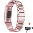 Correa para Fitbit charge 3 band Pulsera de repuesto Charge3/Charge4 Reloj inteligente Pulsera de acero inoxidable Fitbit Charge 4 band