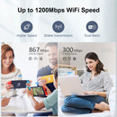 1200Mbps Dual Band 2.4G&amp;5GHz Wireless Extender 802.11ac Wifi Repeater Leistungsstarker Wi-Fi Router Long Range Wlan WiFi Verstärker