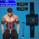 EMS Abdominal Muscle Stimulator Trainer USB Connect Abs Fitness Equipment Training Gear Estimulador Muscular Slimming Massager
