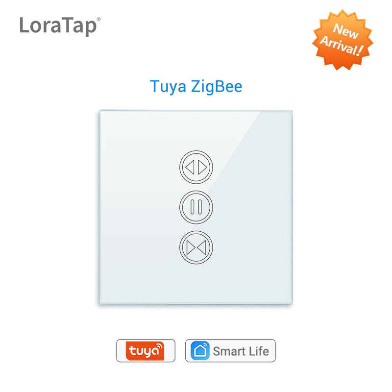 Tuya Smart Life ZigBee 3,0 interruptor de persianas de cortina y mando a distancia para persiana enrollable Google Home Alexa Control de voz automatización MQTT