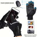 WEST BIKING Fahrrad-Touchscreen-Handschuhe Winter-Thermo-Winddichte warme Vollfinger-Handschuhe für Radfahren Männer wasserdichte Fahrradhandschuhe