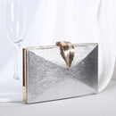 Luxy Moon Damen Hochzeit Clutch Bag Gold Geldbörse Damen Handtasche Party Geldbörse Für Braut Metall Blatt Schloss Umhängetasche ZD1524