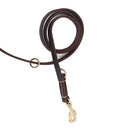 Multifunktionale Zwei-Hundeleine, weicher Echtledergriff, Doppelleinen, P-Kette, Halsband, lang, kurz, für Hundetrainingsleine