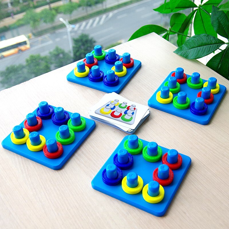 Creative color matching toy parent-child interaction reaction concentration training children early education party board game