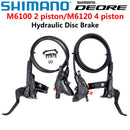 SHIMANO DEORE M6100 2 piston M6120 4 piston Brake MTB Mountain Bikes Hydraulic Disc Brake MTB BR BL-M6100 DEORE Brake Left Right