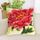 14 Style Flowers Latch Hook Kit Embroidery Crocheting Cross Stitch Latch Hook Needlework Knitting Embroidery Kits Pillows
