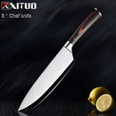 XITUO Küchenmesser Kochmesser 1-5 STÜCKE Japanisches High Carbon Edelstahl Hackmesser Gemüse Santoku Messer Utility Slicing Tool