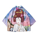 Bebovizi Japanischer Stil Kran Koi Kimono Tokyo Streetwear Haori Männer Frauen Strickjacke Japan Mädchen Robe Chinesischer Drache Anime Kleidung