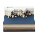 Omoshiroi Block 3D Memo Pads Novedad Famious Movie Building Harry Design Año Nuevo Navidad Cumpleaños Regalo