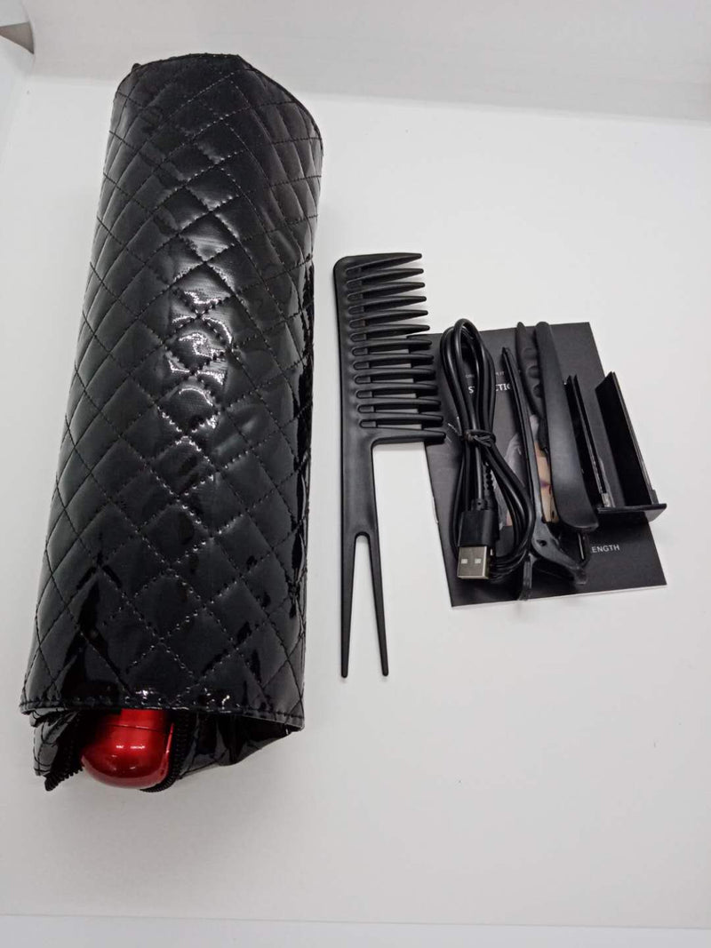 Cortadora de pelo dividida 2021 nueva cortadora de pelo profesional con carga USB cortadora de pelo de corte suave juego de belleza bolsa producto Dual 1/4 "1/8