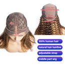 Peluca con ondas corporales de 30 pulgadas para mujeres negras, 13x1, degradado, rubio miel, marrón, suelta, profunda, larga, frontal, resaltado, pelucas de cabello humano con encaje frontal