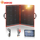 Dokio 100w(50Wx2pcs) Flexible Foldble Mono Solar Panel For Travel &amp; Boat &amp; RV High Quality Portable Solar Panel China