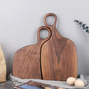 Black Walnut Wood Cutting Board With Handle Creative Coupls Style Whole Bread Tray Fruit Chopping Board For Kitchen Cooking Tool