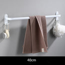 Tuqiu Towel Hanger Wall Mounted 30-50 CM Towel Rack Bathroom Towel Bars Aluminum Black Towel Bar Rail White Towel Holder