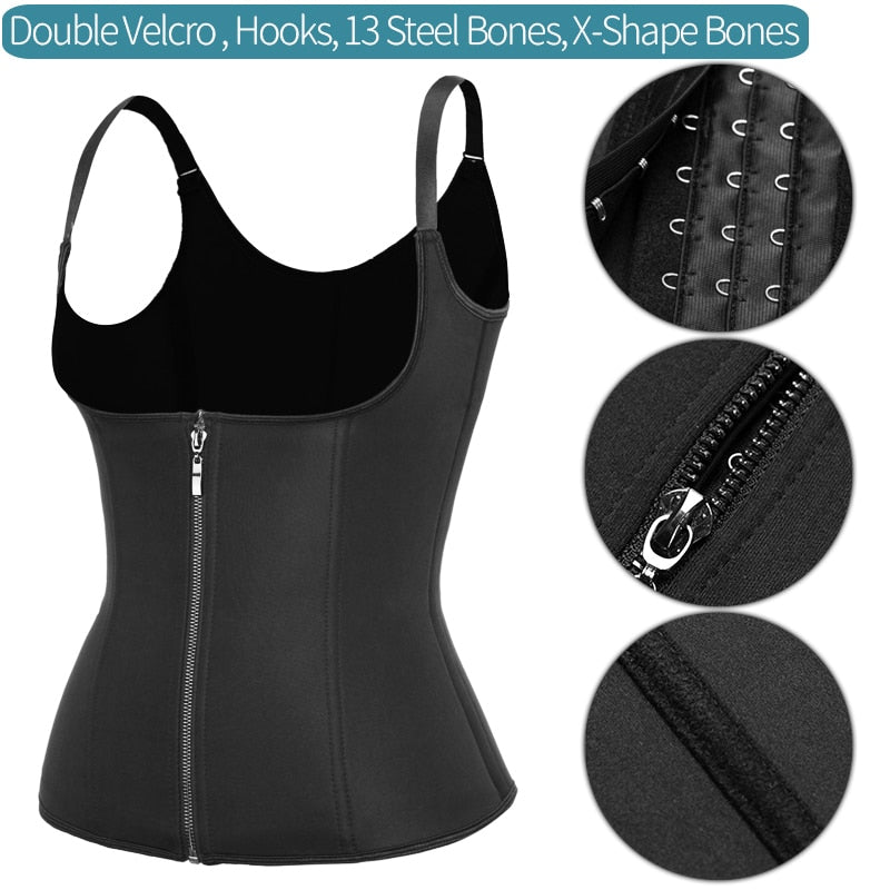 Formas del cuerpo Sauna de neopreno Chaleco para el sudor Entrenador de cintura Adelgazante Trimmer Fitness Corsé Entrenamiento Termo Modelado Correa Fajas