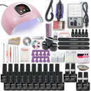 Maniküre-Set 120/114 W/54 W Nagellampe 20000 U/min Nagelbohrmaschine Erweiterungen Quick Building Gel Polish Set Soak Nail Art Kit
