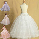 Lolita-Rock Kinder 2 Reif Pettiskirt für Hochzeit Blumenmädchen Petticoat Unterrock Slips Prinzessin für Kind 2-14 Jahre Vestidos