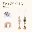 1 Stück Baby Schnullerclips Blumenform BPA-frei Silikon Kinderkrankheiten Perlen Schnullerkette Halter Dummy Feeding Clip Schnullerkette