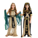 Halloween-Kostüme für Kinder, Jungen, Mädchen, altes Ägypten, ägyptischer Pharao, Kleopatra, Kleid, Cosplay, Prinz, Prinzessin, ausgefallene Karnevalsparty