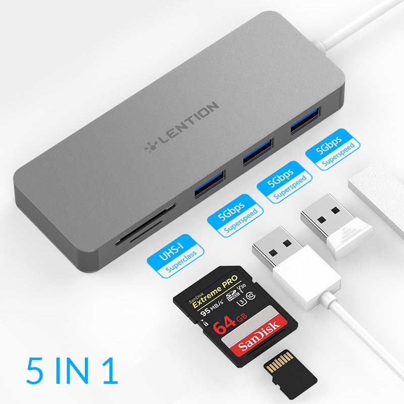 USB HUB to Multi USB 3.0 HDMI Adapter Dock for M1 MacBook Pro Air 13.3 Accessories USB-C Type C SD TF Splitter 11 Port USB C HUB