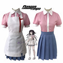 Mikan Tsumiki Cosplay Anime Danganronpa Dangan Ronpa 2 Cosplay Kostüm Frauen Outfit Sets Halloween Party Kleid Perücke