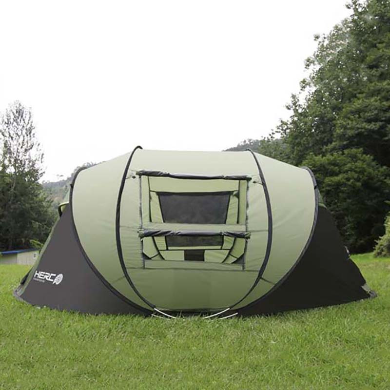 2020 New Arrival 3-4 Person Ulttralarge Automatic Windproof Pop Up Fast Opening Camping Tent Large Gazebo Beach Tent